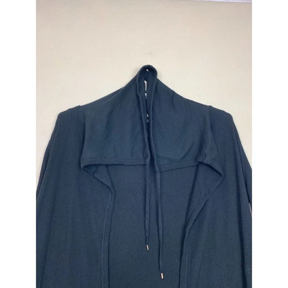 Ralph Lauren Women's Sport Cardigan Black Open Front Long sleaves size ‎ XL